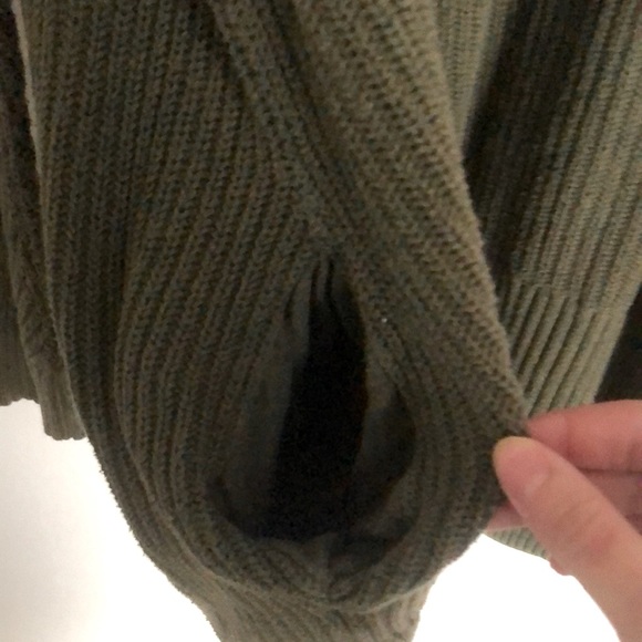 🟠 olive green american eagle cardigan - Picture 5 of 5